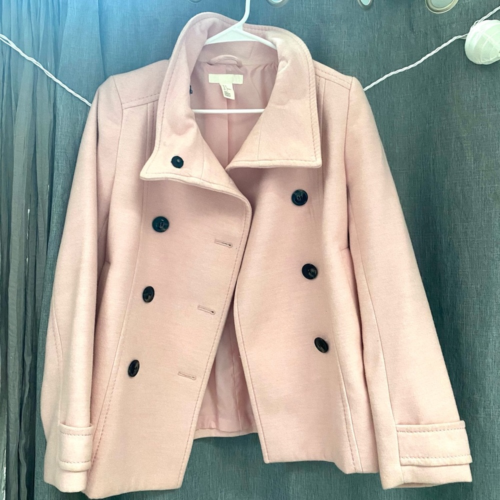 Baby pink H&M coat